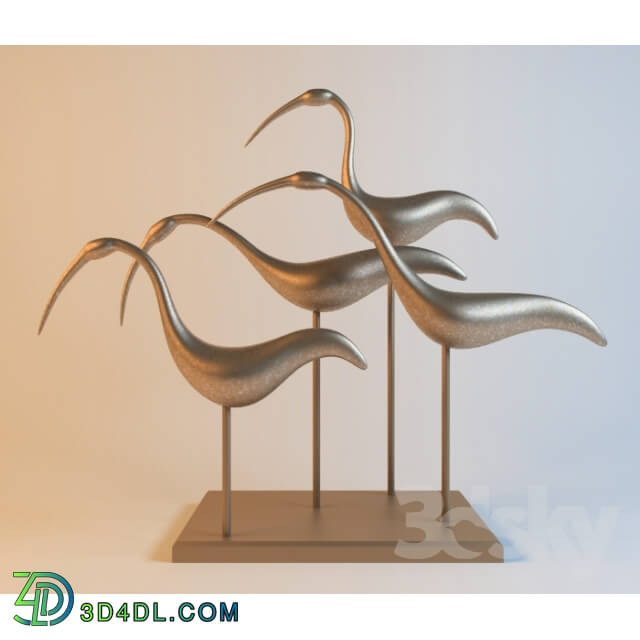 Sculpture - sculpture _birds_