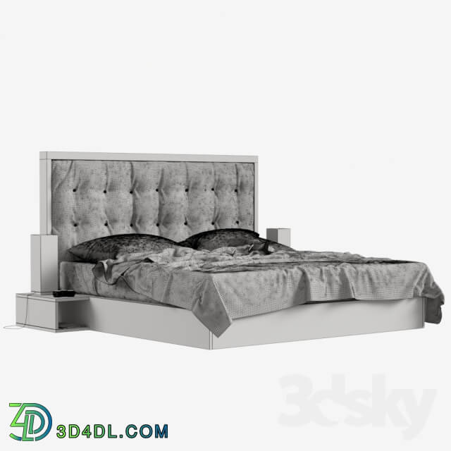 Bed - Bed with linens