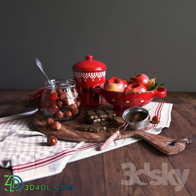 Food and drinks - Decorative set