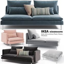Sofa - Sofas_ chairs_ couch_ ottoman Ikea SODERHAMN 