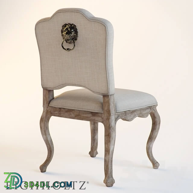 Chair - Eichholtz Devonshire With Lion Off White Linen