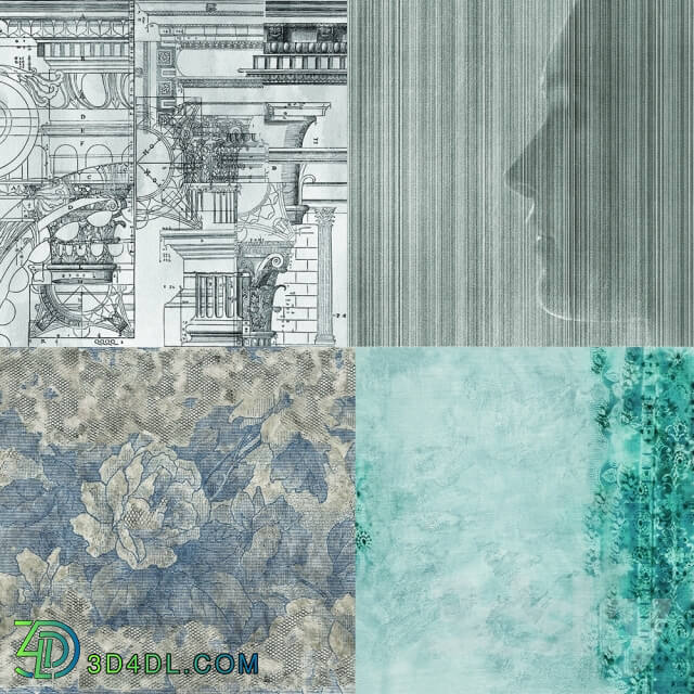 Wall covering - Wall_deco - Contemporary Wallpaper Pack 1