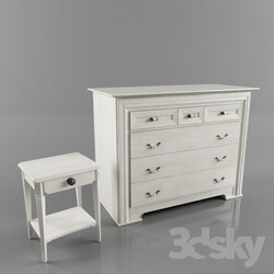 Sideboard _ Chest of drawer - Chest of drawers and bedside table 