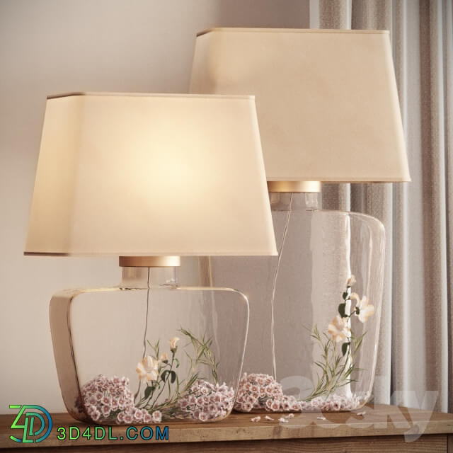 Table lamp - Pottery Barn _ Atrium Glass Table Lamp