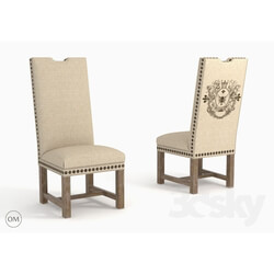 Chair - Lompret linen chair 8826-1301 