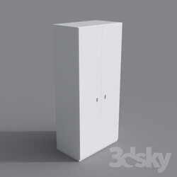 Wardrobe _ Display cabinets - Modern MDF Wardrobe _2 doors_ 