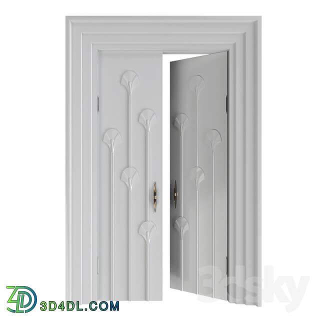 Decorative plaster - Door decoration RODECOR Lalique 76432AR