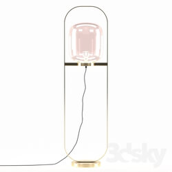 Floor lamp - Floor Lamp Jupiter Pink-Brass 