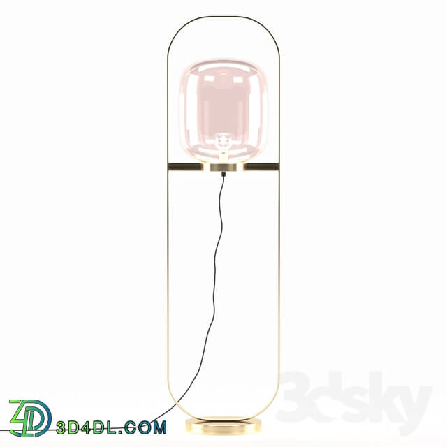 Floor lamp - Floor Lamp Jupiter Pink-Brass