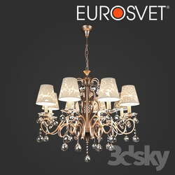 Ceiling light - OM Chandelier with crystal Eurosvet 1448_8 Eileen 