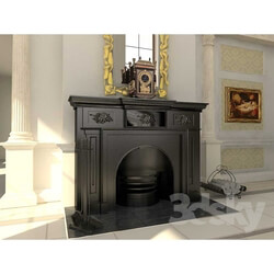 Fireplace - cast-iron fireplace 