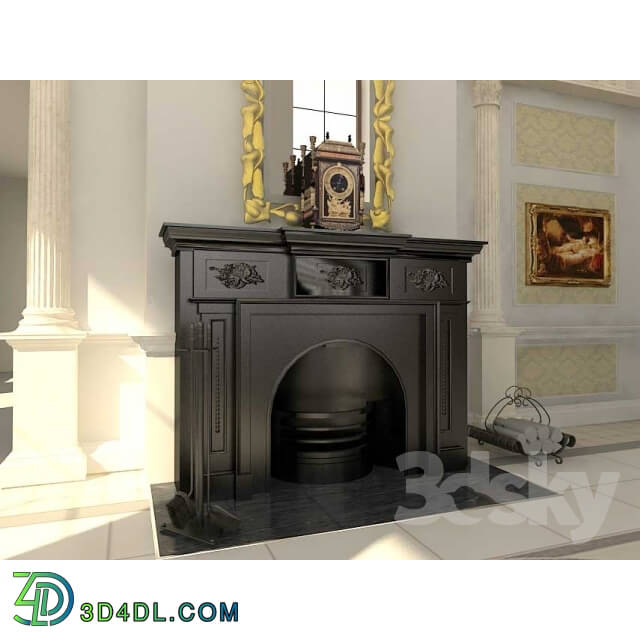 Fireplace - cast-iron fireplace