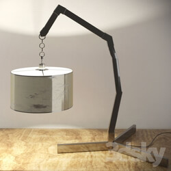 Table lamp - Modern table lamp with old copper lampshade 