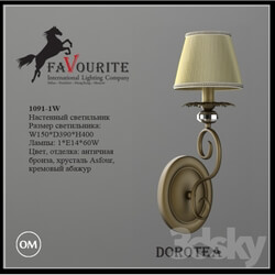 Wall light - Favourite 1091-1W Sconce 