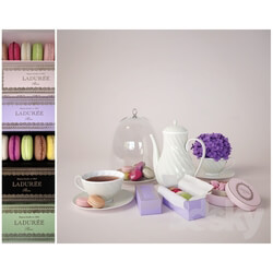 Other kitchen accessories - Macaroon with tea 