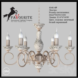 Ceiling light - Favourite 1141-6 p chandelier 