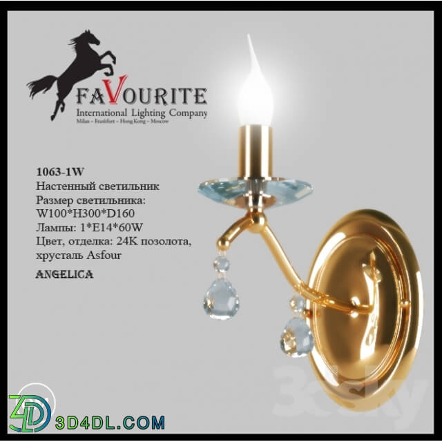 Wall light - Favourite 1063-1W