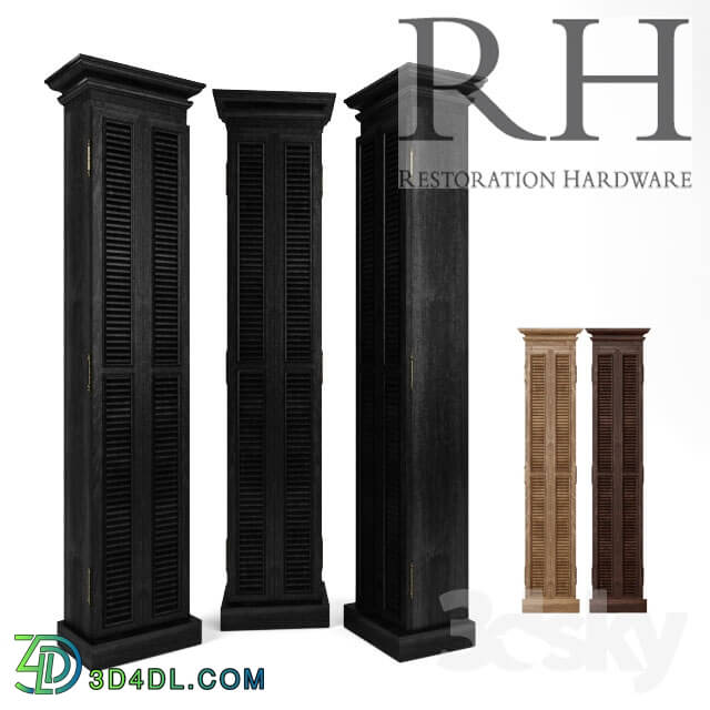 Wardrobe _ Display cabinets - RH Shutter Shoe Tower