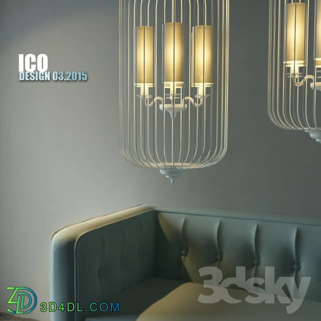 Sofa - Birdcage lamps.sofa