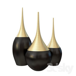 Vase - decor metal 