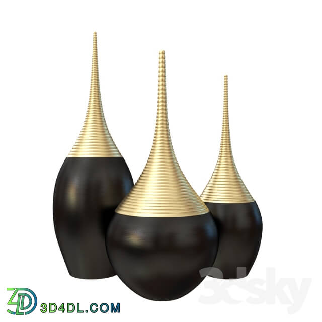 Vase - decor metal