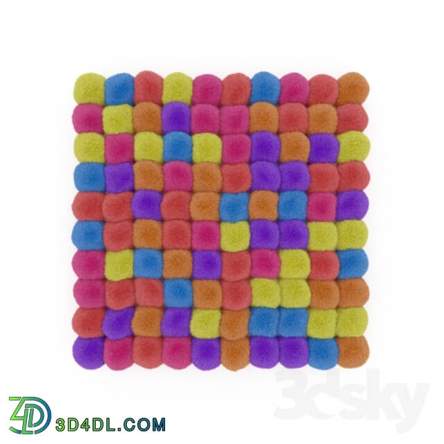 Carpets - A carpet of balls square displace