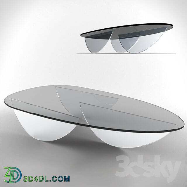 Table - ARCHIPEL Oval coffee table by roche bobois.