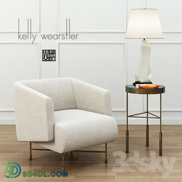 Arm chair - KELLY WEARSTLER BIJOUX LOUNGE CHAIR