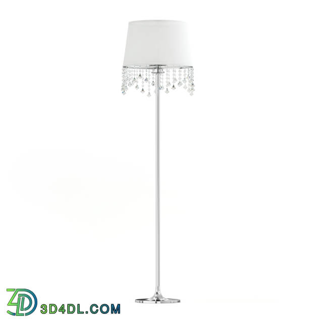 CGaxis Vol114 (26) white metal floor lamp