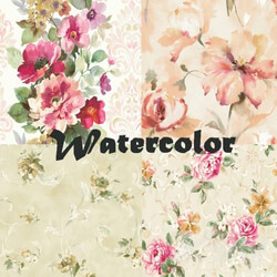 Wall covering - SEABROOK - Watercolors 
