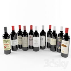 Food and drinks - Wine Bottle _Bordeaux_ 