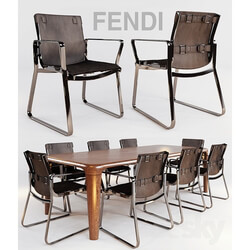 Table _ Chair - blixen chair fendi chair and table serengeti by fendi casa 