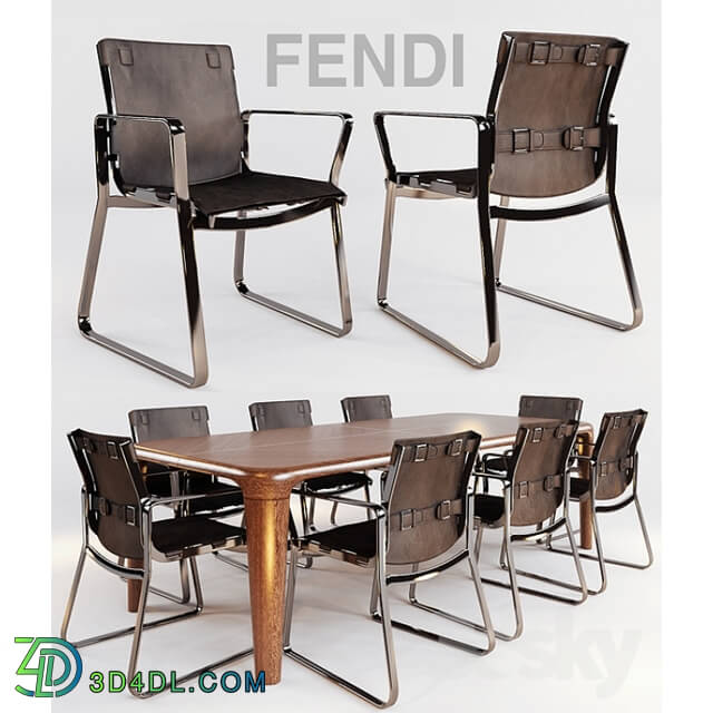 Table _ Chair - blixen chair fendi chair and table serengeti by fendi casa