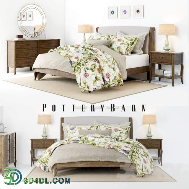 Bed - Pottery Barn Calistoga Bed set