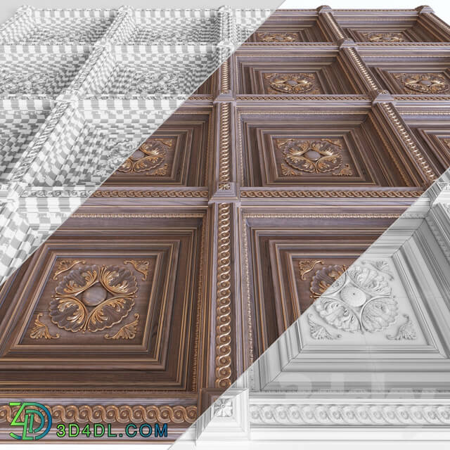 Other decorative objects - Coffered ceiling