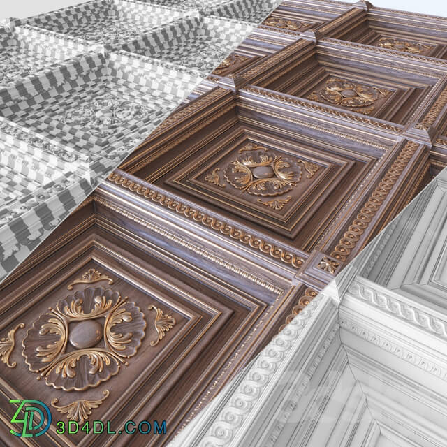 Other decorative objects - Coffered ceiling