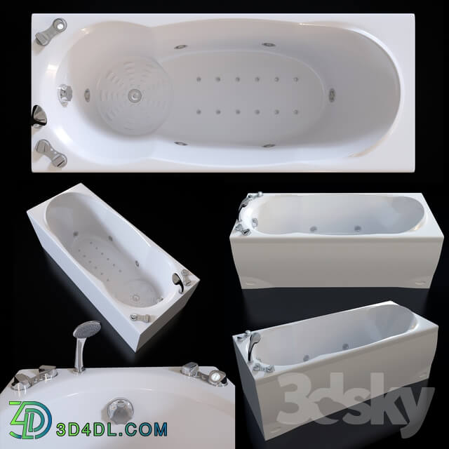 Bathtub - Acrylic hydromassage bath Doctor Jet Prima C