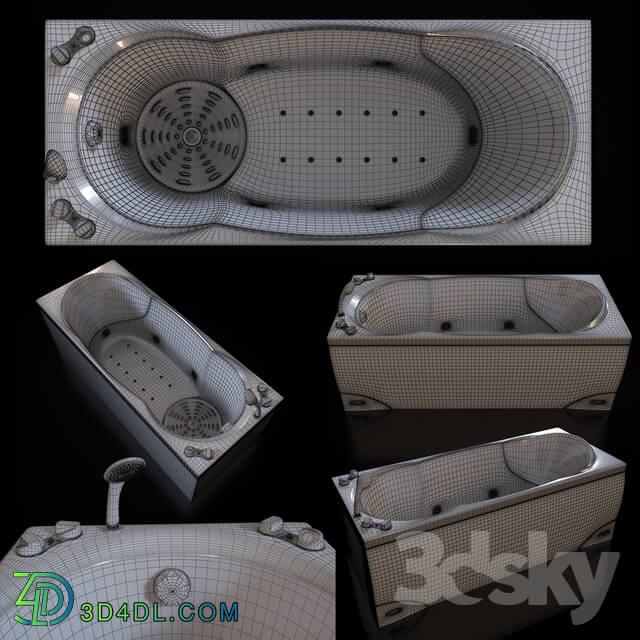 Bathtub - Acrylic hydromassage bath Doctor Jet Prima C