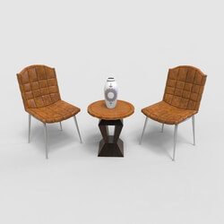 Table _ Chair - Leather chairs 