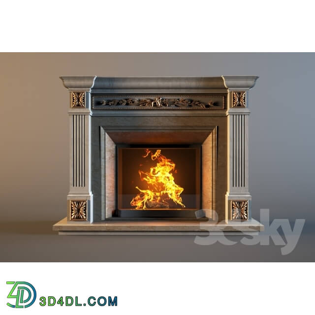 Fireplace - Classic Fireplace 3D