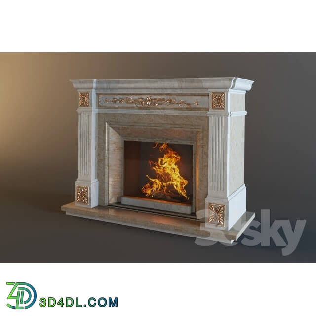 Fireplace - Classic Fireplace 3D