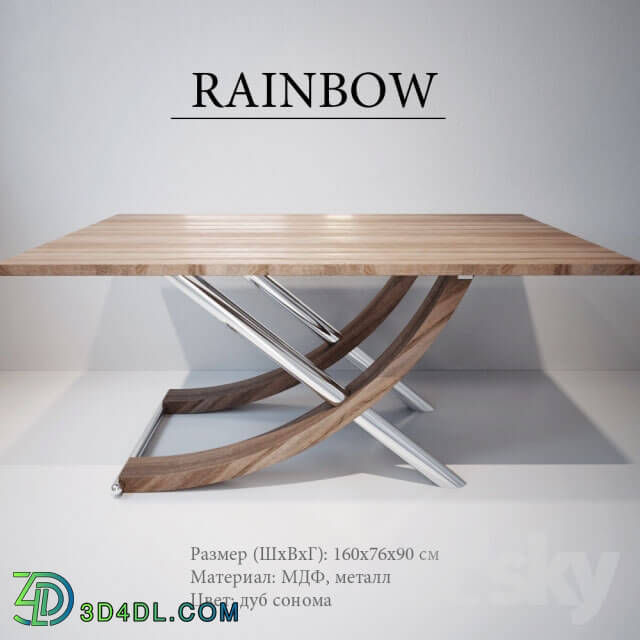 Table - table RAINBOW