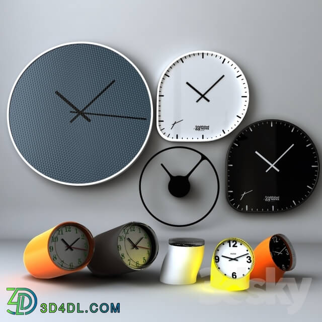 Other decorative objects - A selection of designer watches _ Clock set