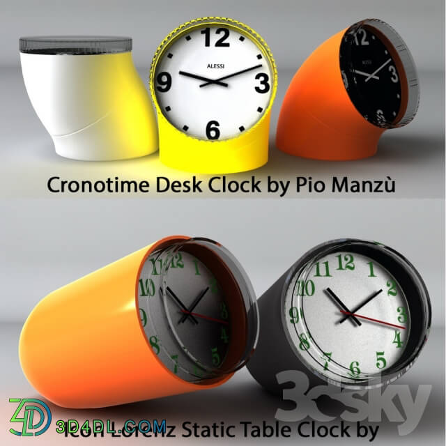 Other decorative objects - A selection of designer watches _ Clock set