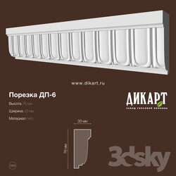 Decorative plaster - Dp-6_76Hx33mm 