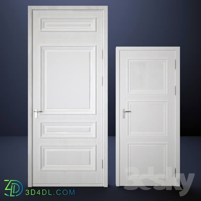 Doors - Classic interior doors_ door with transom