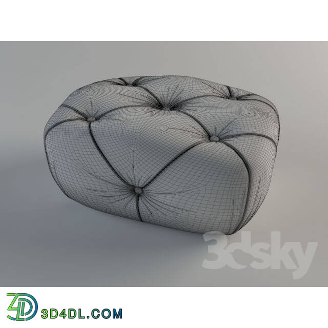 Other soft seating - ADAM TUFTED OTTOMAN