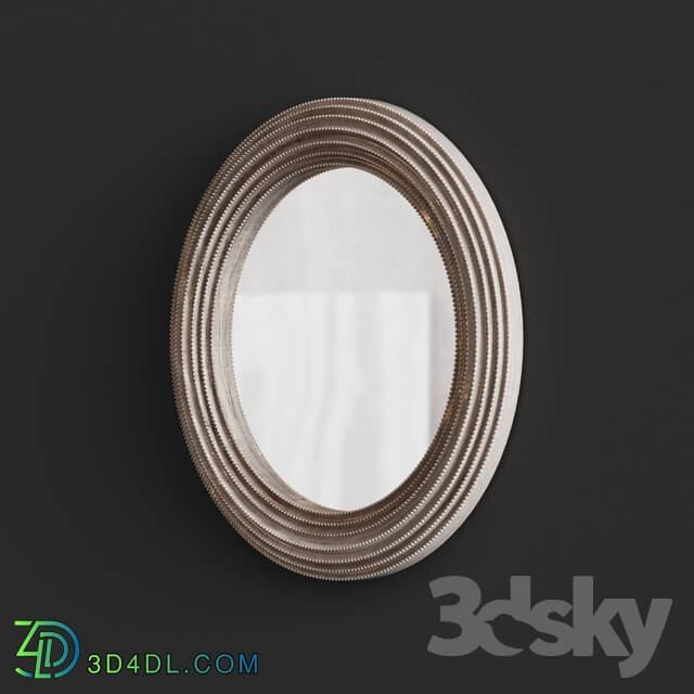 Mirror - Mirror round _Ivory Coast_. Dantone Home.