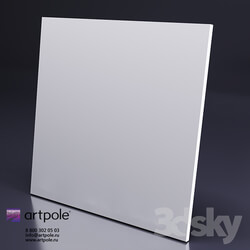 Decorative plaster - Gypsum 3d panel LOFT HIDDEN from Artpole 