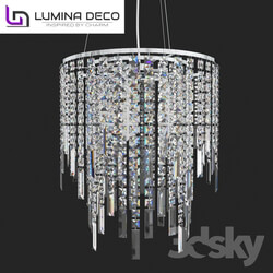 Ceiling light - _OM_ Crystal Chandelier Lumina Deco Zuccero LDP 2159-450 CHR 